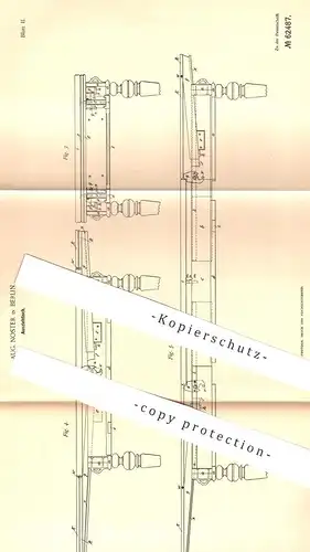 original Patent - Aug. Noster , Berlin  1891 , Ausziehtisch | Tisch , Tische , Holztisch | Tischler , Möbel , Möbelbauer