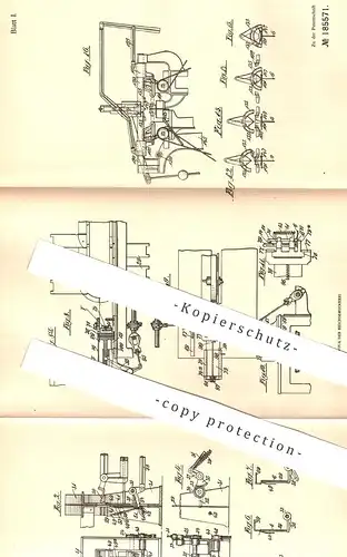 original Patent - Otto Hesser , Canstatt / Stuttgart , 1905 , Papiersäcke mit Kreuzboden | Papier - Tüte | Papierfabrik