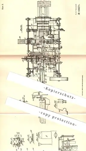 original Patent - Otto Hesser , Canstatt / Stuttgart , 1905 , Papiersäcke mit Kreuzboden | Papier - Tüte | Papierfabrik