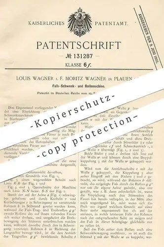 original Patent - Louis Wagner | Moritz Wagner , Plauen , 1900 , Schwenken u. Rollen vom Bierfass , Fass | Brauerei !!!