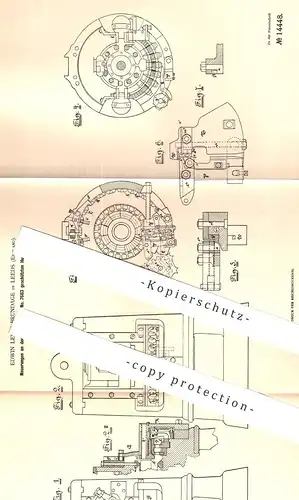 original Patent - Edwin Lewis Brundage , Leeds , England , 1880 , Hufnägelmaschine | Hufnagel , Huf , Nagel , Hufen !!!