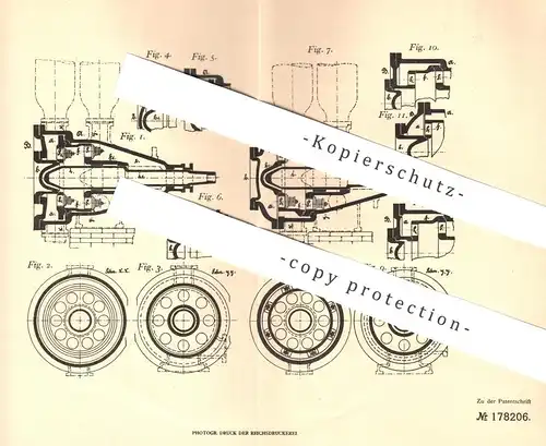 original Patent - C. Wendel , Potsdam , 1905 , Differentialpumpe | Differential - Pumpe | Pumpen , Maschinen , Zylinder