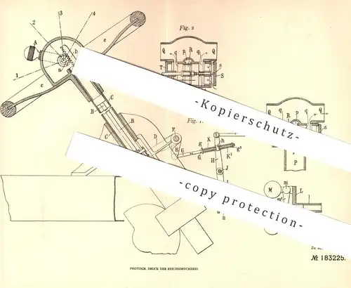 original Patent - François Pilain , Lyon , Frankreich , 1905 , Regelung von Explosionskraftmaschinen | Gasmotor , Motor