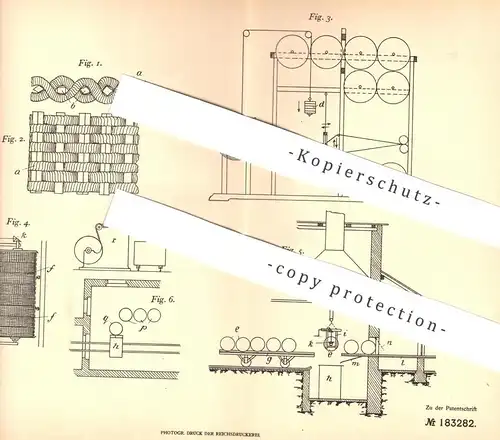 original Patent - Jan Bapt. Nebesky , Ludwig Bernard , Prag  1906 ,  Feueranzünder aus Holzwolle - Seil | Feuer Anzünder