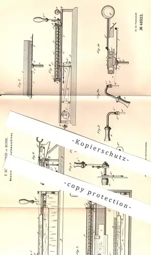 original Patent - Friedrich Soennecken , Bonn  1888 , Schreibmaschine | Schreibmaschinen mit Farbband | Büro , Schreiben