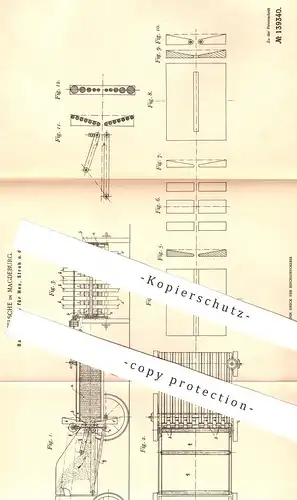 original Patent - R. Felschle , Magdeburg , 1901 , Ballenpresse für Heu, Stroh | Presse , Strohpresse , Heupresse !!