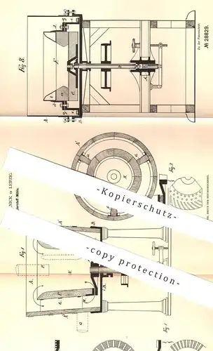 original Patent - Dr. H. Sellnick , Leipzig , 1884 , Papierstoff - Mühle | Papier , Papierfabrik , Mühlen , Stoff !!