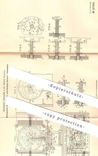 original Patent - Hermann Thorens , St. Croix , Schweiz , 1900 , Mechanisches Musikwerk mit Notenscheibenwechsel | Musik