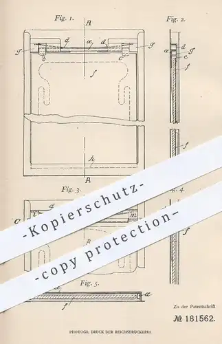 original Patent - Dr. Rudolph Krügener , Frankfurt , 1905 , photographische Kassette | Fotografie , Fotograf , Kamera !!