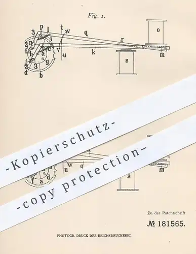 original Patent - Max Hellmann , Berlin , 1906 , Antrieb für Kinematographen | Film - Kamera , Elektromagnet , Strom !!!