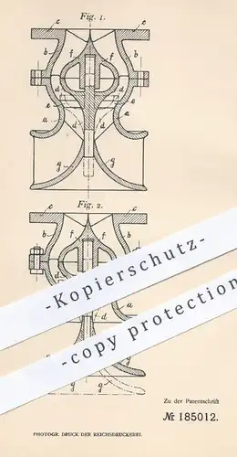 original Patent - Arthur Künzli , Leipzig , 1905 , Fußventil mit Ansaugedüse für Pumpen | Ventil für Pumpe | Düse !!!