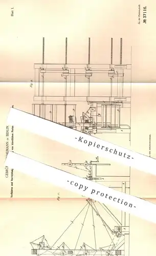 original Patent - Gebrüder Buhlmann , Berlin , 1886 , Herstellung künstlicher Perlen u. Perlgarn | Perle , Garn , Faser