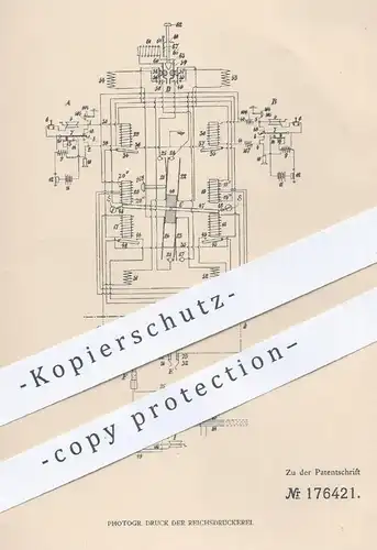 original Patent - Gotthilf Ansgarius Betulander , Stockholm , Schweden , 1904 | Fernsprecher | Telefon , Strom !!!