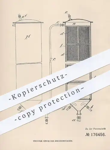 original Patent - Th. Goldschmidt OHG , Essen / Ruhr , 1905 , Entzinnen von Weißblechabfall mittels Chlor | Zinn , Blech