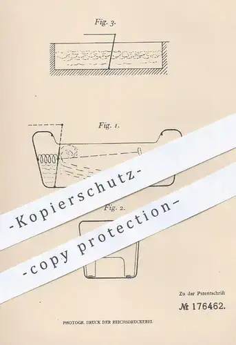 original Patent - Heinrich Hoeglauer , München , 1904 , Wellenerzeugung in Badewannen | Wippe , Wellen , Baden , Wasser