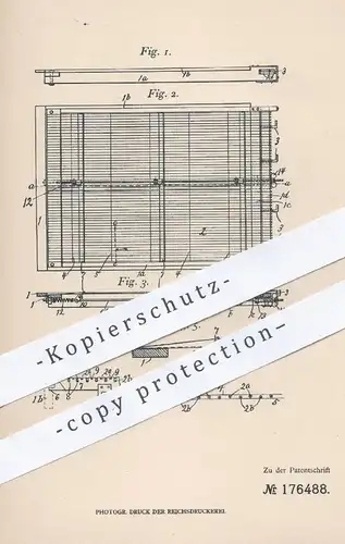 original Patent - Axel Wilhelm Edstrom , Stanton , Jowa , 1905 , Drahtsieb | Draht - Sieb | Sieben , Mühlen , Müller