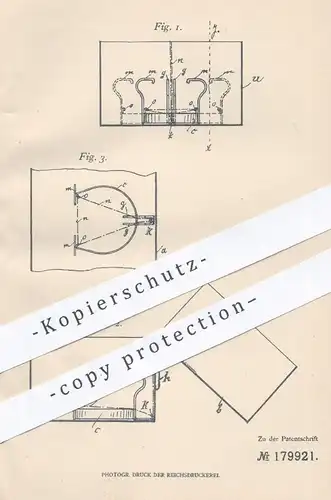 original Patent - Alfred Stütz , Mainz , 1906 , Hutschachtel mit Huthalter | Hut , Hüte , Modist , Schachtel !!!