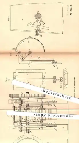 original Patent - Leon Emonts , Aachen , 1905 , Gratabschneider für Falzziegelpresse | Ziegel , Presse , Pressen !!!