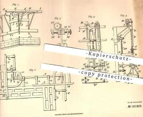 original Patent - George Henry Truxell , Solomon Marks , Greensburg , USA , 1905 , Mauer aus Betonblöcken | Maurer !!