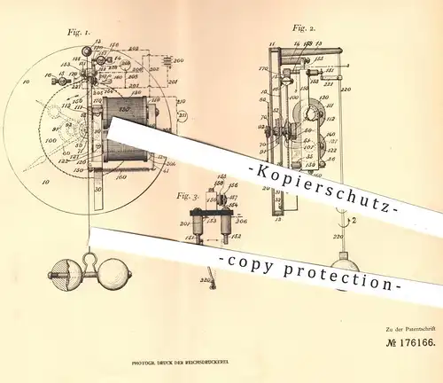 original Patent - James van Inwagen , Chicago , 1904 , Torsionspendelantrieb für elektrische Uhren | Uhr , Uhrmacher !!