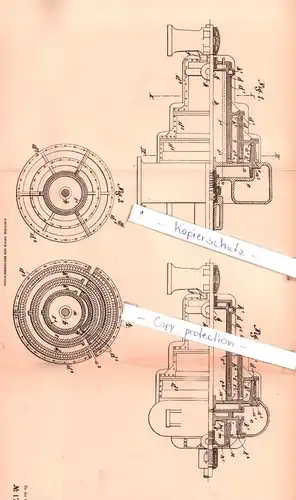 original Patent - Philip Francis Oddie in London , 1905 , Mehrstufige, horizontale Dampfturbine !!!