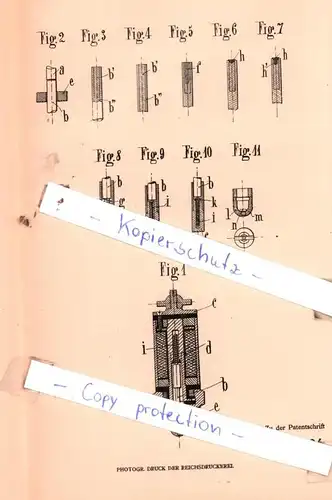 original Patent - Henri Maillard in Paris , 1905 ,  Elektromagnetischer Zünder für Explosionskraftmaschinen !!!