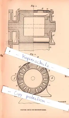 original Patent - Dr. Carl Albert Lindman in Helsingborg, Schweden , 1906 , Vorrichtung für Druckpressen !!!