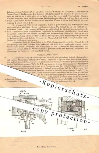 original Patent - Mauser Werke AG , Oberndorf , 1937 , Abzugsvorrichtung für Pistolen , Waffen , Revolver | Pistole !!!