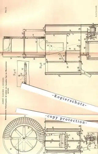 original Patent - Albert Dallmer , Dresden , 1893 , Selbstkassierender Verkaufsautomat | Automat mit Münzeinwurf !!!