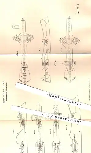 original Patent - Henry Bezer , London , 1881 , Schlittschuh , Schlittschuhe | Wintersport , Sport , Schuh , Schuhe !!!