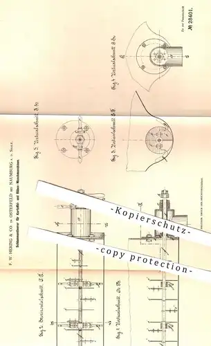 original Patent - F. W. Hering & Co. , Osterfeld / Naumburg , 1884 , Schlammentleerer für Waschmaschine für Kartoffeln