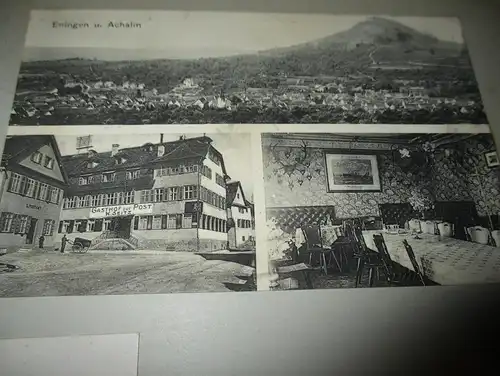 11x alte Ansichtskarten , Eningen / Achalm , Hohenneuffen , Braubach , Burg Hohenzollern , Köln Albumseite , Album , AK