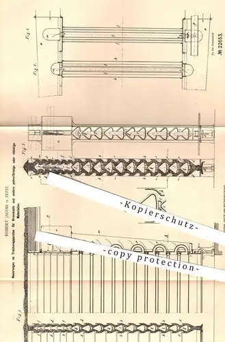 original Patent - Robert Jacobi , Zeitz , 1882 , Trockenapparaten für Braunkohle , Kohle , Kohlen , Brikett !!!