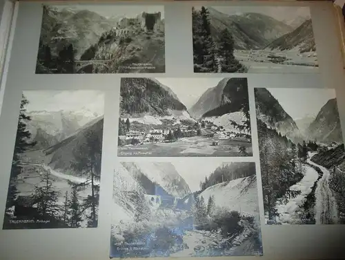 13x Ansichtskarte Tauernbahn , Ankogel , Falkenstein , Mallnitz ,   Bad Gastein , Albumseite , Panorama , Album !!!