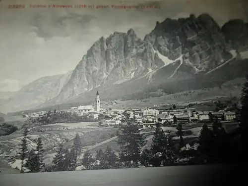 13x Ansichtskarte Toblach , Cortina d&rsquo;Ampezzo , Landro , Venezia auf Albumseite , Panorama , Album , Postkarte , A