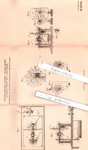 original Patent - E. H. Silkman, C. Selden und E. W. Day in Baltimore , 1900 , Fernübertragung von Mittheilungen !!!