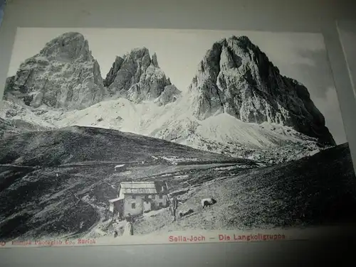 7x Ansichtskarte Sellajoch , Sella , Gröden Albumseite , ca. 1909 , Album , Postkarte , AK !!!