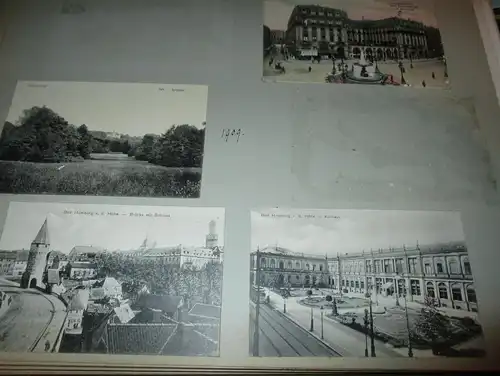 8x Ansichtskarte Bad Homburg / Frankfurt auf Albumseite , ca. 1909 , Album , Postkarte , AK !!!