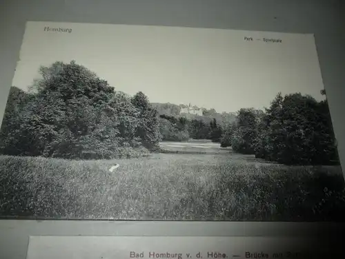 8x Ansichtskarte Bad Homburg / Frankfurt auf Albumseite , ca. 1909 , Album , Postkarte , AK !!!