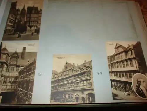 8x Ansichtskarte Bad Homburg / Frankfurt auf Albumseite , ca. 1909 , Album , Postkarte , AK !!!