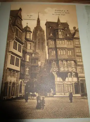 8x Ansichtskarte Bad Homburg / Frankfurt auf Albumseite , ca. 1909 , Album , Postkarte , AK !!!