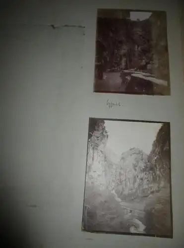 2x Fotos Eggental auf Albumseite , ca. 1906 , Album , Postkarte , AK !!!