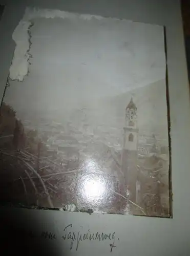 5x Fotos Merane / Merano und Eggental auf Albumseite , ca. 1906 , Album , Postkarte , AK !!!