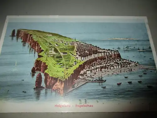 2x Ansichtskarte Helgoland 1903 auf Albumseite , Album , Postkarte , AK !!!