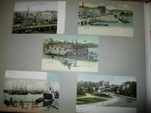 11x Ansichtskarte Bremen 1903 auf Albumseite , Panorama , Album , Postkarte , AK !!!