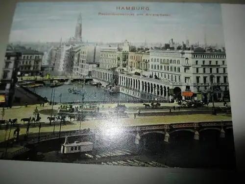 11x Ansichtskarte Bremen 1903 auf Albumseite , Panorama , Album , Postkarte , AK !!!