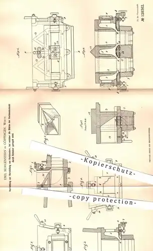 original Patent - Emil Morgenstern , Göppingen , 1900 , Herstellung von Verblendern | Verblender , Verblenden , Hochbau