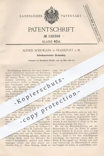 original Patent - A. Schoeller , Frankfurt / Main 1899 , Selbstkassierendes Stroboskop | Blitz , Blitzlicht , Fotografie