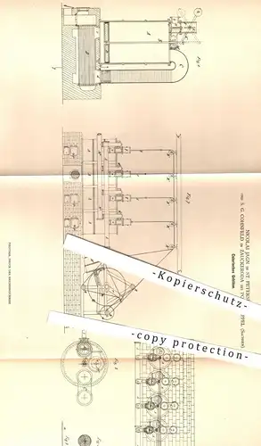 original Patent - Nicolai Jagn , St. Petersburg Russland / S. G. Cohnfeld , Zauckeroda / Potschappel , 1880 , Gebläse !!