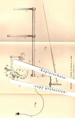 original Patent - C. Deckmann , Itzehoe 1879 , Zeichnen von Silhouetten u. Profil | Künstler , Kunst , Malen , Maler !!!